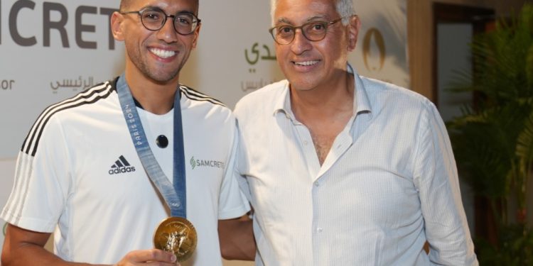 سامكريت القابضة تحتفل بتتويج البطل أحمد الجندي بالميدالية الذهبية في أولمبياد باريس