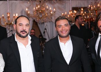 بالصور .. رامي صبري والنجوم يحتفلون بعيد زواج المهندس محمد عطا وسيدة الأعمال فاطمة المهدى